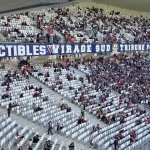 Virage sud du stade des Girondins de Bordeaux, tribune des supporters Irréductibles