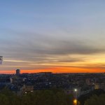 Météo Bordeaux semaine du 14 septembre 2026, coucher de soleil sur la colonne des Girondins