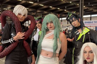 Cosplayeurs Tokyo Ghoul à Animasia 2026 au Parc des Expositions de Bordeaux