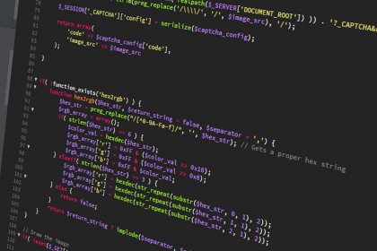 Écran d'ordinateur affichant du code PHP